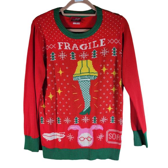 Other - A Christmas Story Xmas Holiday Red Ugly Long Sleeve Sweater Unisex Size S